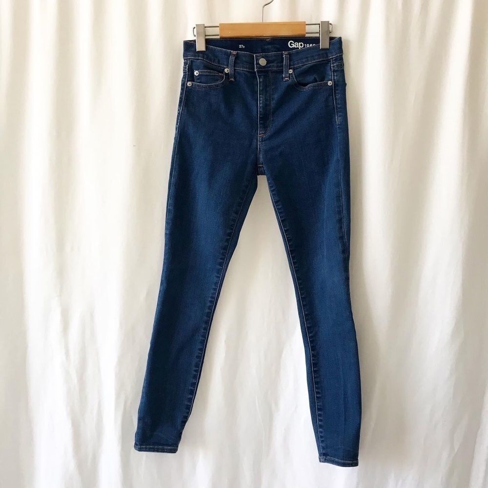 Gap 1969 mid rise indigo true skinny jeans 27P